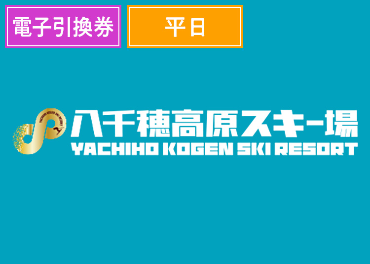 《平日》八千穂高原スキー場【電子引換券】【全年齢】1日券 【平日限定】