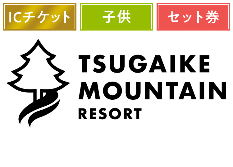 《セット》【こども】つがいけマウンテンリゾート【ICカード】1日券 ＋セット券付 【全営業日】 小学生 ランチ1200円付
