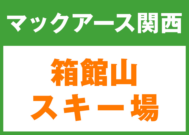 《関西6》【大人】箱館山スキー場★W11K12【紙引換券】1日券 【全営業日】 全年齢